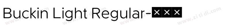 Buckin Light Regular字体转换